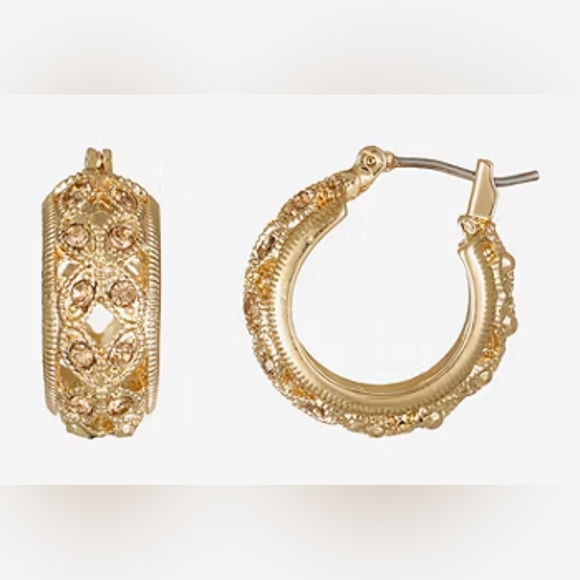 Monet Jewelry - Monet Gold Hoop Earrings